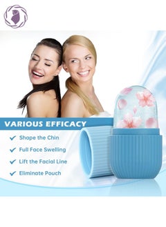 KHAJUL Ice Roller For Face, Beauty Facial Massage Ainkcne Puffiness Relief Blue  - Image 4