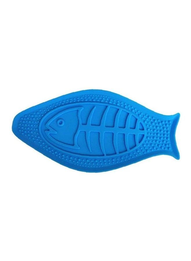 NIBEMINENT Silicone Slow Feeder Treat Dispensing Mat Blue 10.2 x 5.1inch - Image 2