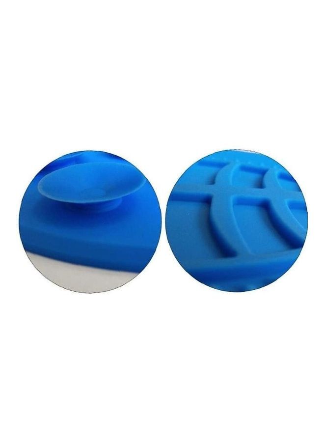 NIBEMINENT Silicone Slow Feeder Treat Dispensing Mat Blue 10.2 x 5.1inch - Image 4