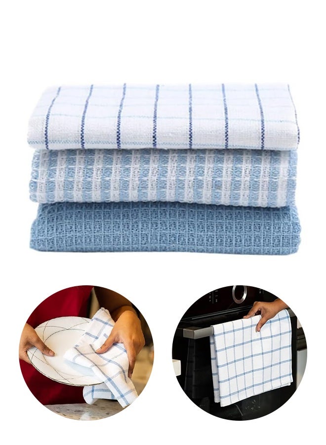 3 PCS Kitchen Dish Cloths Towels Set, Ultra Soft Absorbent Quick Drying Cleaning Cloth, Dish Towels for Kitchen 35*35cm - Image 1