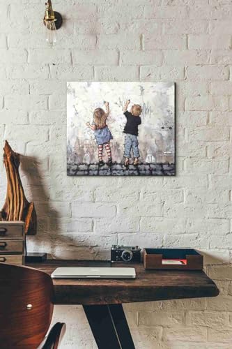Epic Graffiti 'Wall Graffiti' by Alexander Gunin, Canvas Wall Art, 16"x18" - Image 2