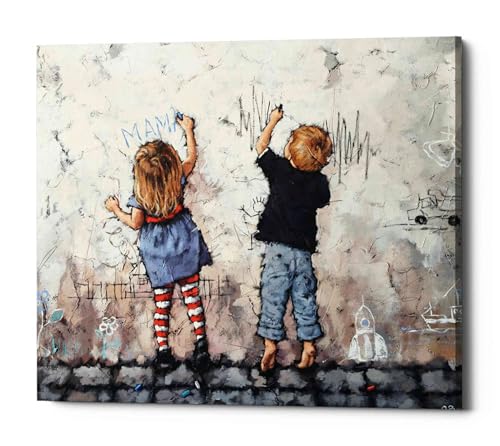 Epic Graffiti 'Wall Graffiti' by Alexander Gunin, Canvas Wall Art, 16"x18" - Image 1