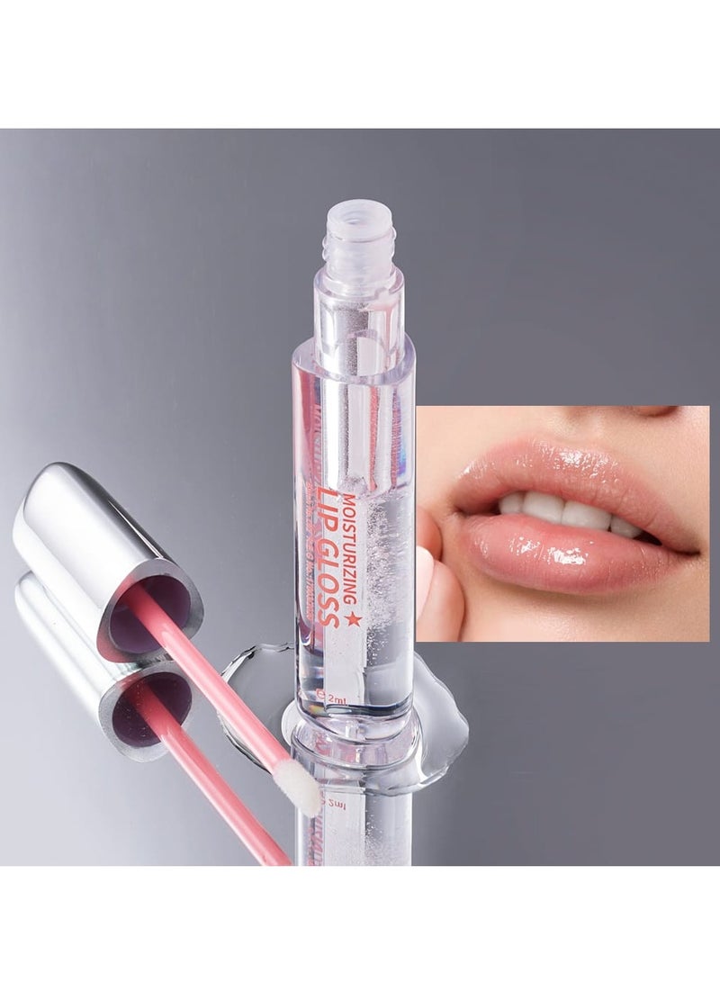 Mn MENOW Moisturizing Clear Lip Gloss with Applicator, High Shine Formula, 2ml - Image 3