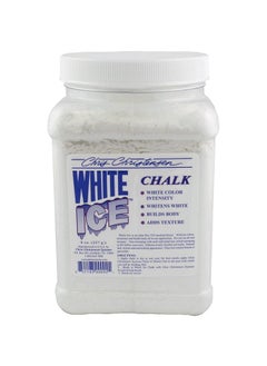 Chris Christensen White Ice Chalk, Dog Cosmetics, Groom Like A Professional, Natural Look, Easy To Apply And Blend, Does Not Contain Bleach Or Peroxide, Made In The Usa, 8 Oz  - Image 1