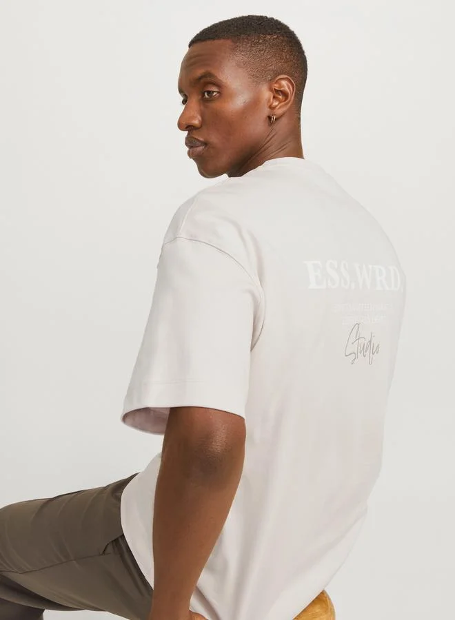 JACK & JONES Jack & Jones Slogan Print Crew Neck T-Shirt