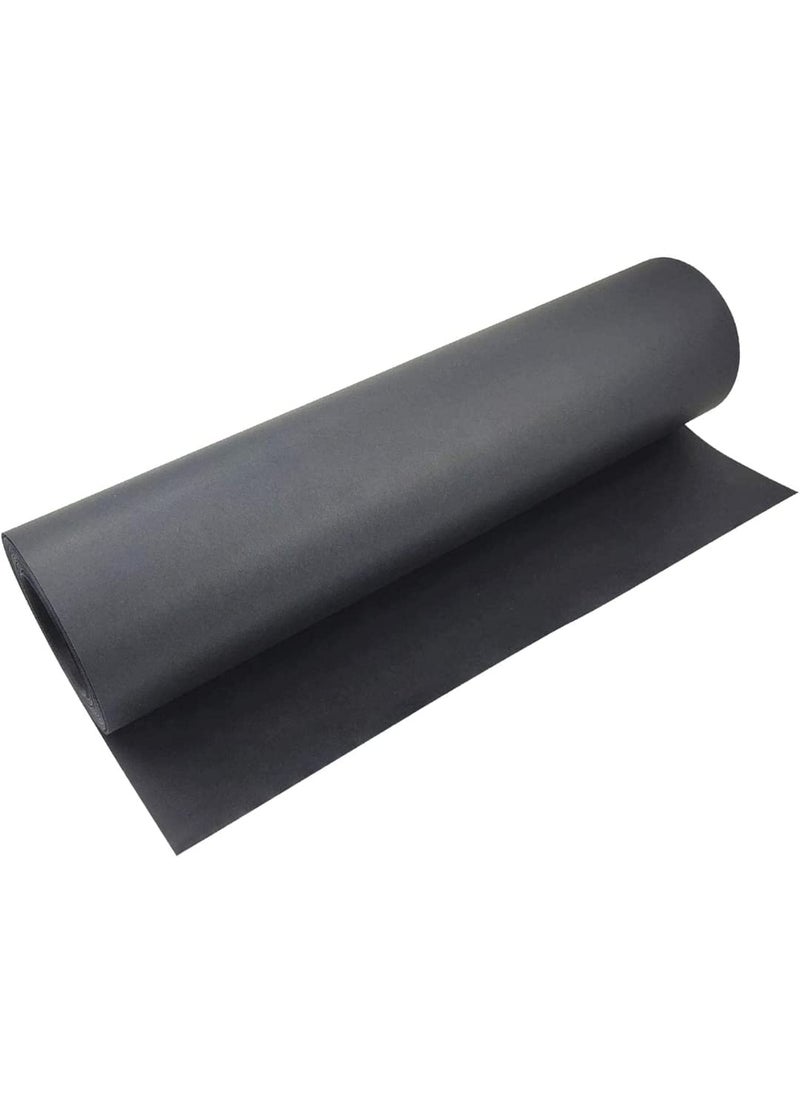 GloproStore GloproStore 2mtr Black Kraft Paper roll 200gsm 20inch Wide for Boards Craft Decoration Wrapping Art Craft Postal Packing Shipping Floor Covering Dunnage Parcel Table Runner 2 