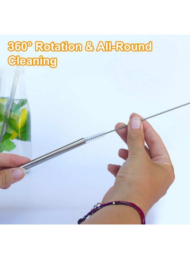 uxcell 10Pcs Drinking Straw Cleaning Brushes, 8" x 5/8" Nylon Bristles Long Straw Brush Pipe Cleaner for Washing Straws Pot Spout, Sippy Cup, Bottle and Tube (Black) - Image 5