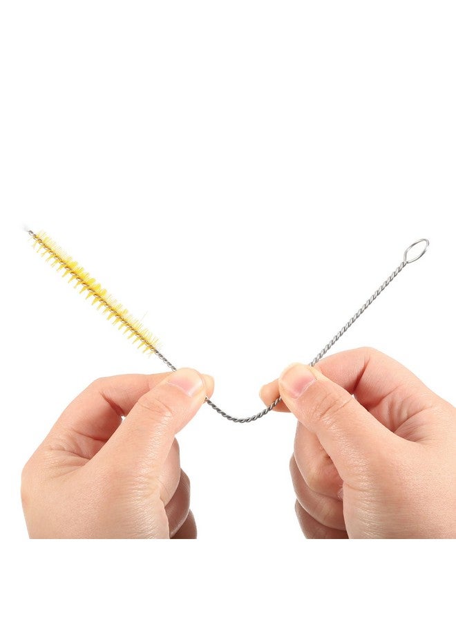 uxcell 10Pcs Drinking Straw Cleaning Brushes, 8" x 5/8" Nylon Bristles Long Straw Brush Pipe Cleaner for Washing Straws Pot Spout, Sippy Cup, Bottle and Tube (Black) - Image 4