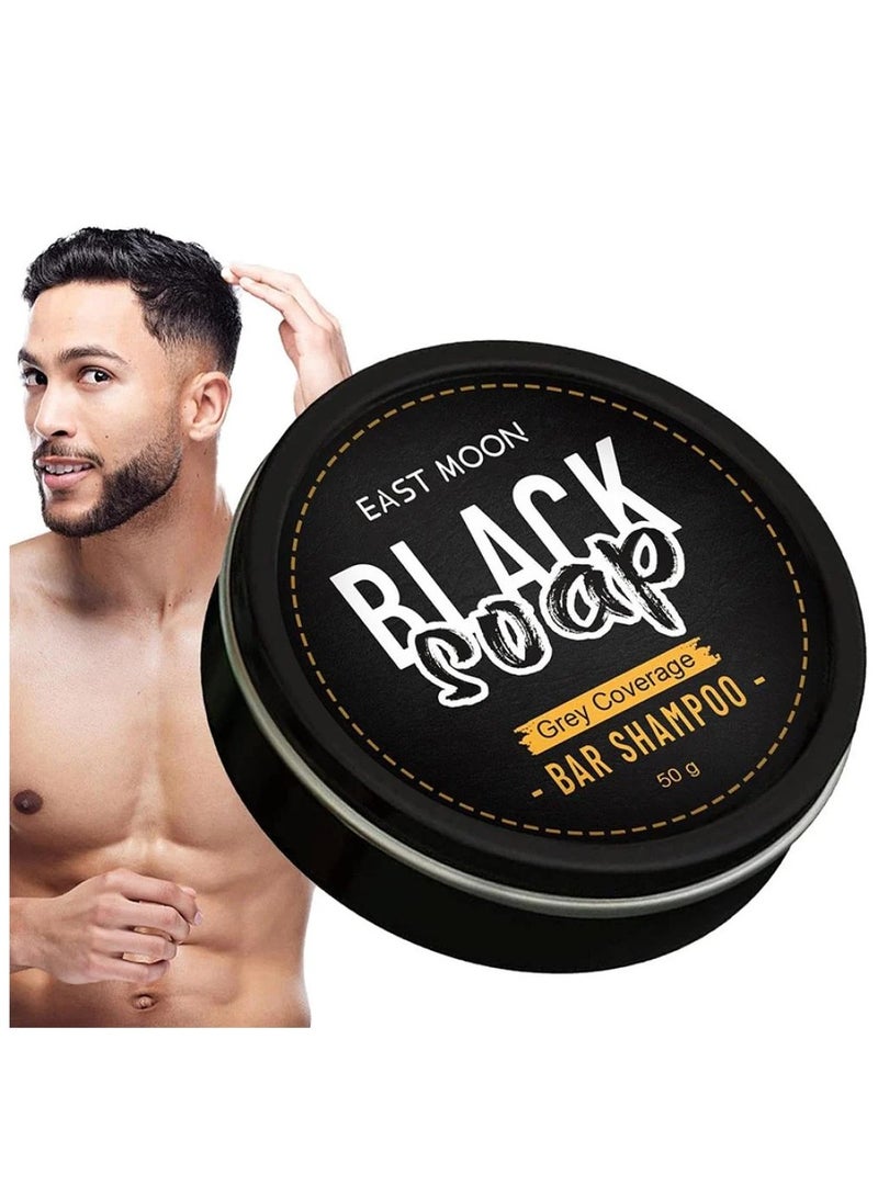 Black Soap Hair Revival Bar for Men – Bounce Back to Your Youth From Day One! - Image 2