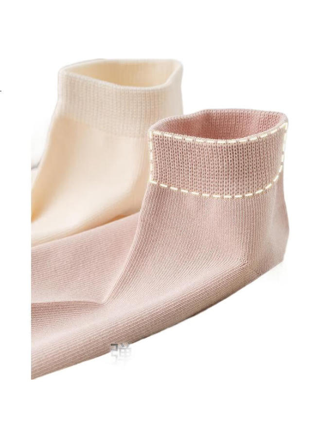 JOAE [7A Antibacterial Xinjiang Cotton] 100% Pure Cotton 6 Pairs Women'S Socks, Breathable, Odor-Resistant, Autumn, Anti-Pilling Short Socks - Image 2