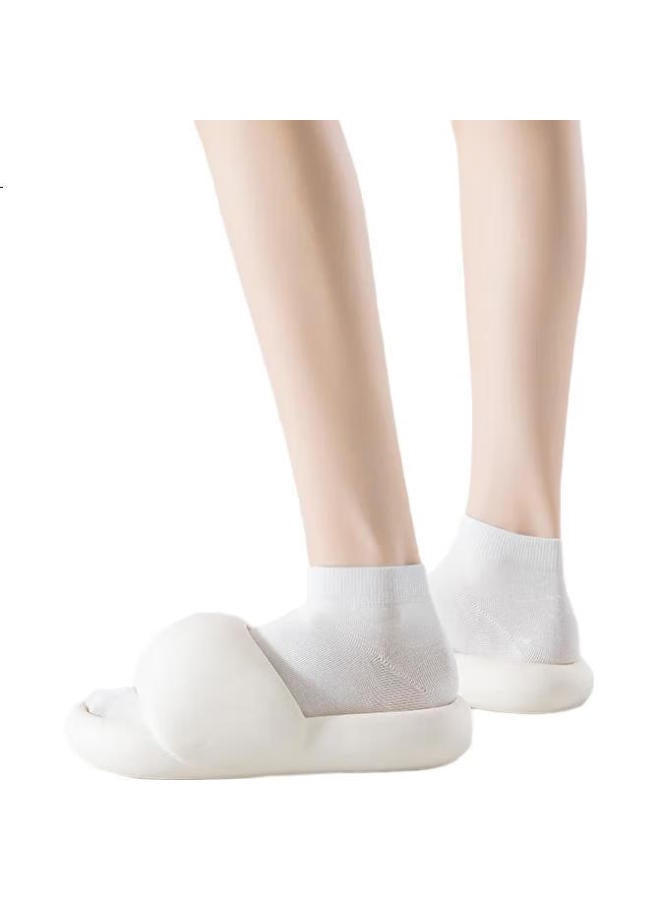 JOAE [7A Antibacterial Xinjiang Cotton] 100% Pure Cotton 6 Pairs Women'S Socks, Breathable, Odor-Resistant, Autumn, Anti-Pilling Short Socks - Image 1