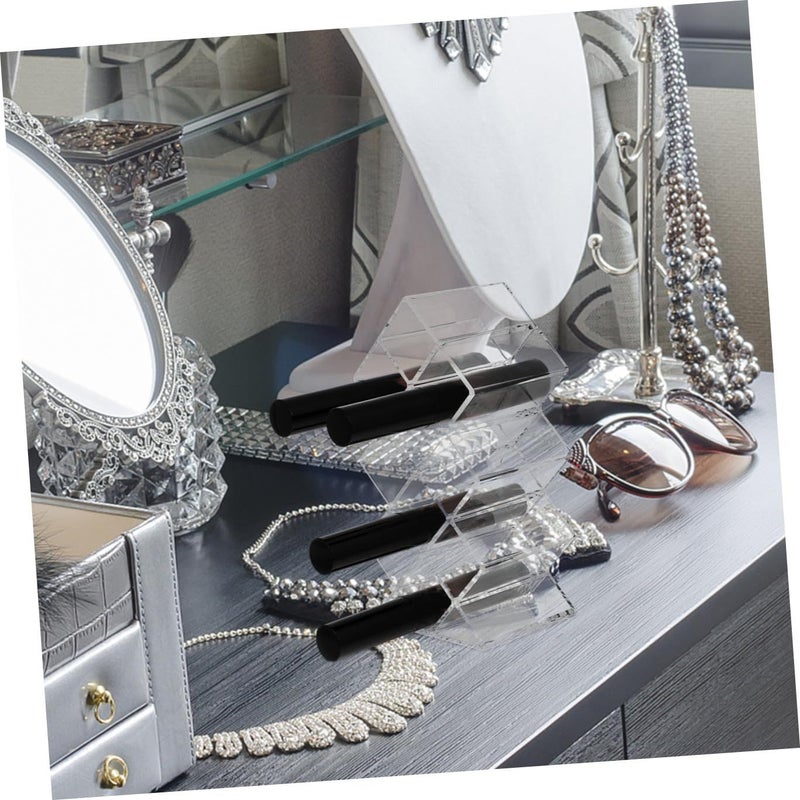 Acrylic Lipstick Display Holder 10 Compartment Cosmetic Organizer Rack Desktop Makeup Storage - Image 5
