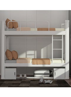keke Double Decker Bunker Bed Sturdy Metal Frame, Space-Saving Design  - Image 1