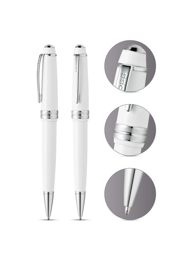 Cross Bailey Light Polished White Resin Ballpoint Pen - Image 2