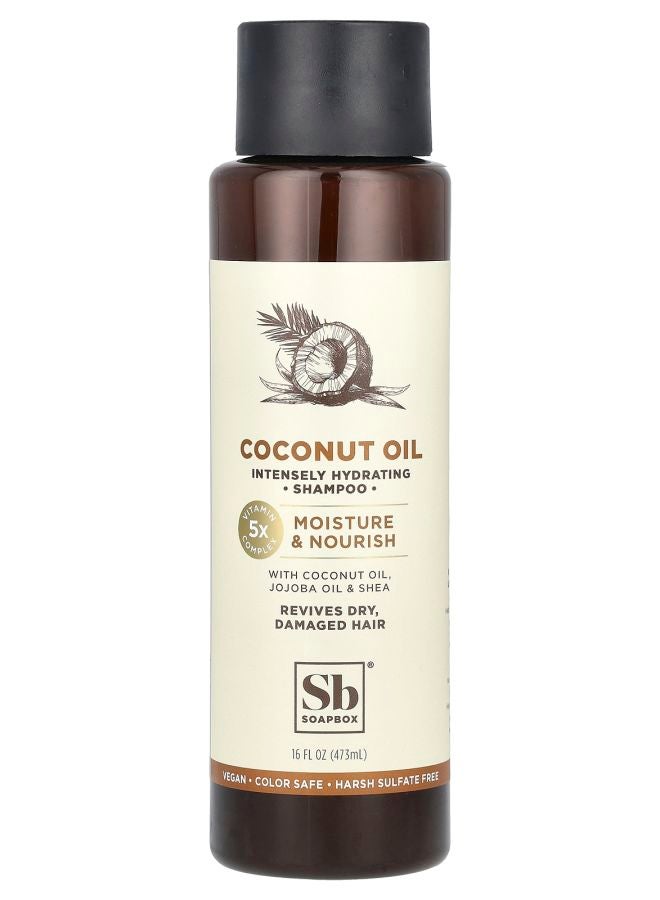 Coconut Oil Shampoo Moisture & Nourish Dry Damaged Hair 16 fl oz (473 ml)