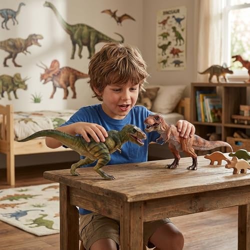 Gemini&Genius GeminiGenius Large Tyrannosaurus Rex Dinosaur Toy Figure for Boys and Girls Ages 3 Dino 16 Length Sturdy Heavy Plastic TRex Action Figure with Moveable Jaw Display for Collectors - Image 5