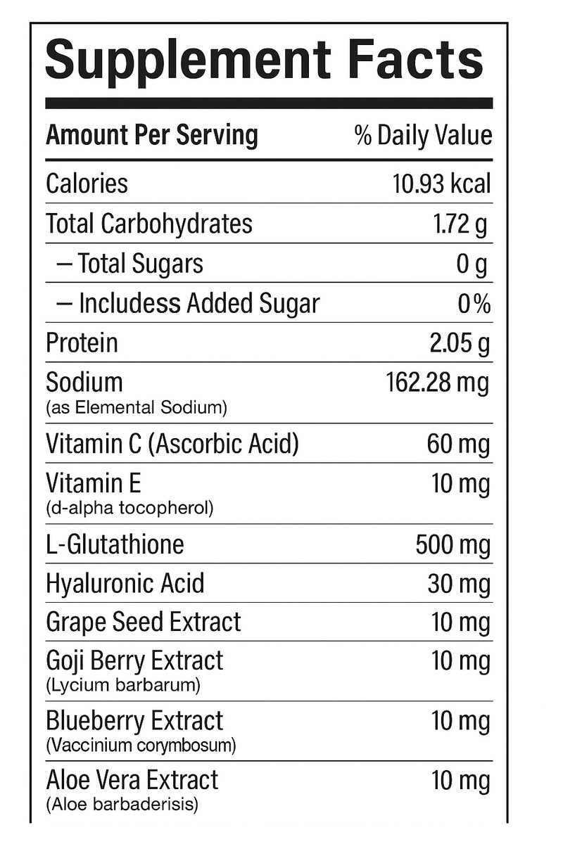 CYSGROW Skin Glow – Glutathione Effervescent Tablets with Vitamin C, Hyaluronic Acid & Plant Extracts – 20 Tablets – Strawberry Flavor - Image 5