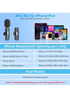 TIGER Bluetooth Mini Microphone for iPhone, iPad – Wireless Lavalier Lapel Mic for Video Recording – Clip-on Shirt Phone Microphone for TikTok, YouTube, Interviews, Podcasts – Compact, High-Quality Sound for Creators, Vloggers, and Streamers  - Image 4