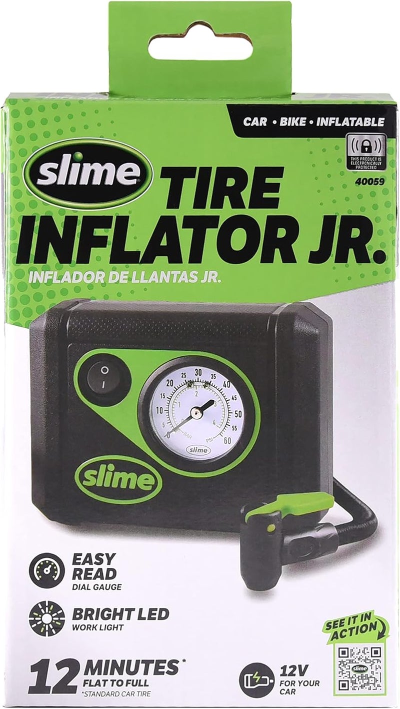 Slime Spec compliant trusted quality SLIME BLACK AND GREEN TIRE INFLATOR Repeated detach compatible build - Image 2