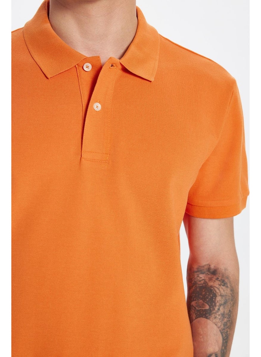 Men's Slim Fit Slim Fit Cotton Orange Polo Neck T-Shirt - pzsku/ZD6F29D150486AEA8BB04Z/45/_/1741286263/1e5e169a-356d-4201-924b-c4dfb26d9a7b