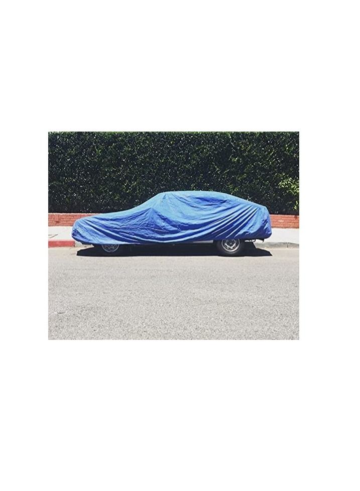 Beorol Beorol Multipurpose Waterproof Ground Cover Tent Shelter Dust-proof Rain Cover Tarpaulin Sheet with Aluminum Rings (5x8 Meter)  - Image 2