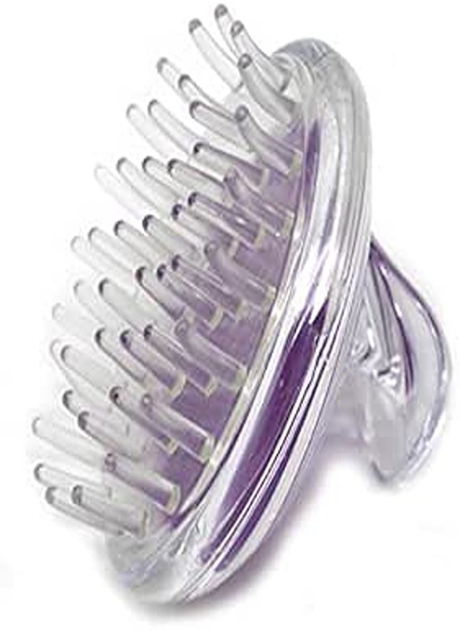 Generic Soft Silicone Bath Cleansing Brush Massage Comb purple color 