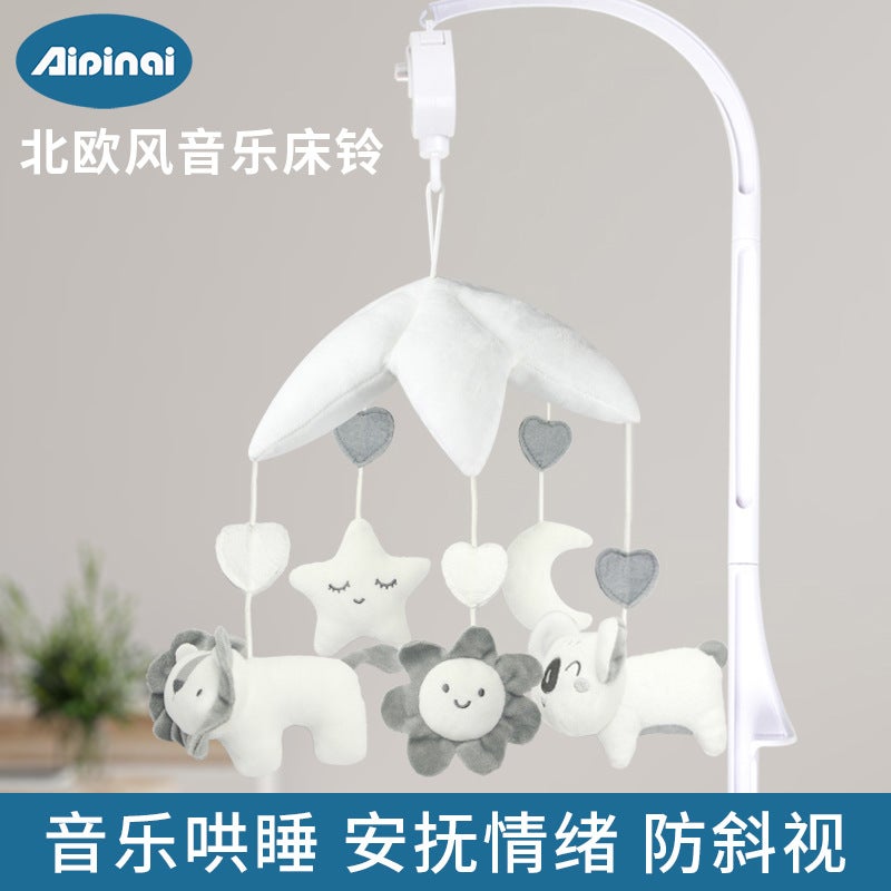 AIPINQI New Music Box Bed Bell with Plush Animal, Rotating Hanging Toy for Baby Sleep - In  Stock - Image 1