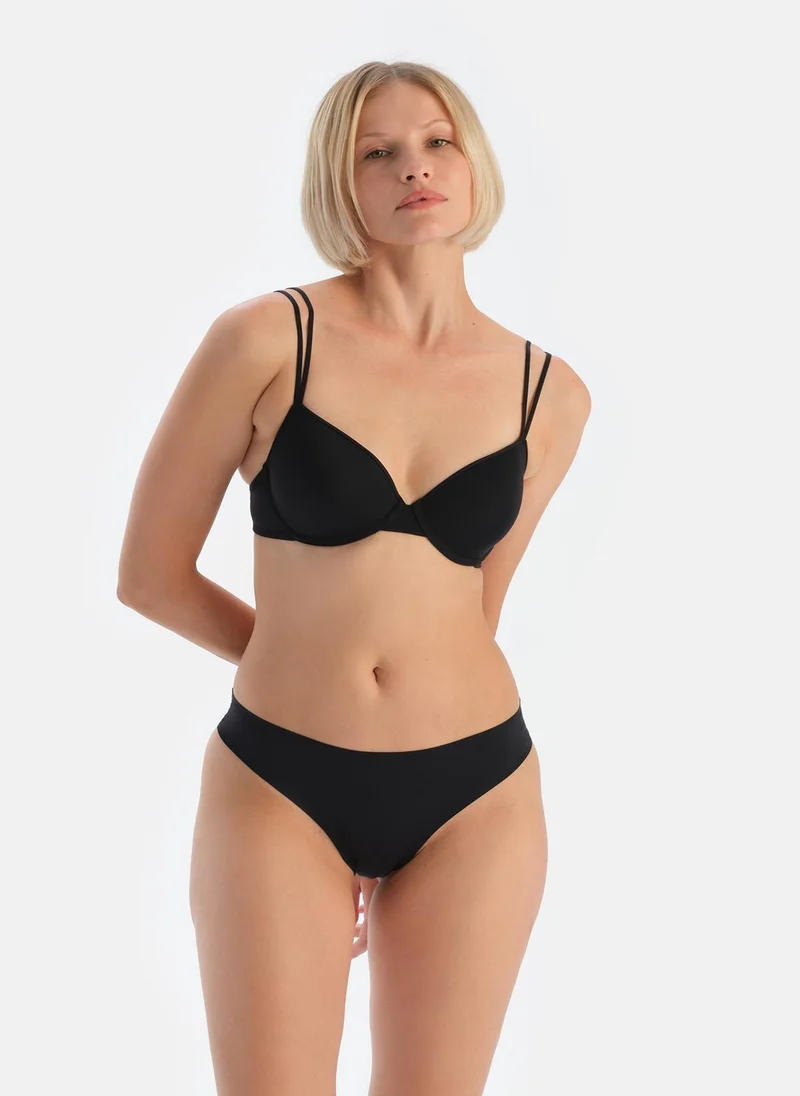 dagi Non-padded Bra Interlock Padded Wired Thin-Fixed Strap Underwear