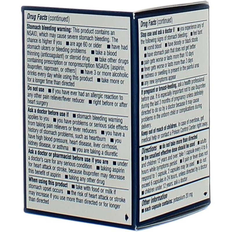Advil Pain Reliever/Fever Reducer Liqui-Gels 20 CP - Buy Packs and Save (Pack of 2) - Image 5