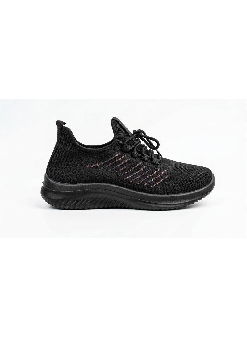 ORDER FlyStep Lightweight Mesh Men's Running Shoes -( OD-321)Black - Image 2