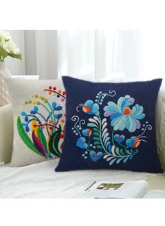 SYOSI Modern Flower Heart Embroidery Kit for Beginners, Includes Patterns, Instructions, Wooden Hoop, Threads, Needles, Cross Stitch Needlepoint Kit for Adults, 4 PCS  - Image 5