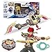 INFINITY NADO S7 Battle Top Starter Pack Set with BowShaped Launcher Infinite Acceleration Metal Defense Type Battle Toy RightSpinning Top Game Toys for Boys Girls 5 Fiery Blast Wheel Red - Image 2