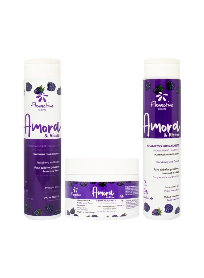 Floractive Blackberry & Castor Hair Care Set - Image 1