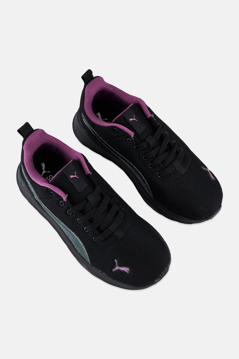 PUMA أحذية تدريب مغلقة للنساء، بنمط لاسي، أسود - Image 4