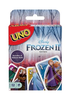 NIBEMINENT UNO Disney Frozen II Card Game with 112 Cards & Instructions for Players Ages 7 Years & Older, Gift for Kid, Family and Adult Game Night  - Image 1