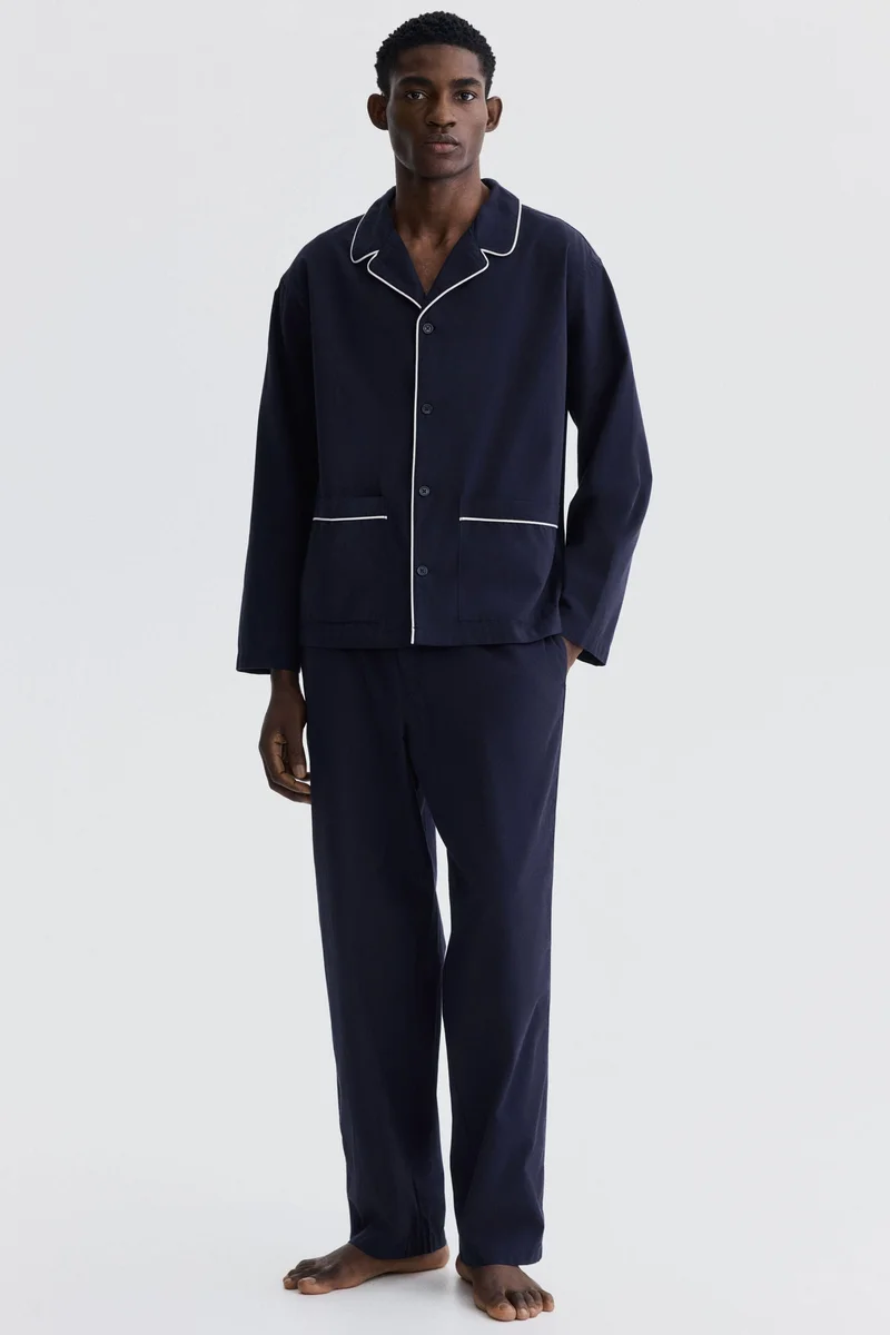 H&M Cotton pyjama shirt and bottoms