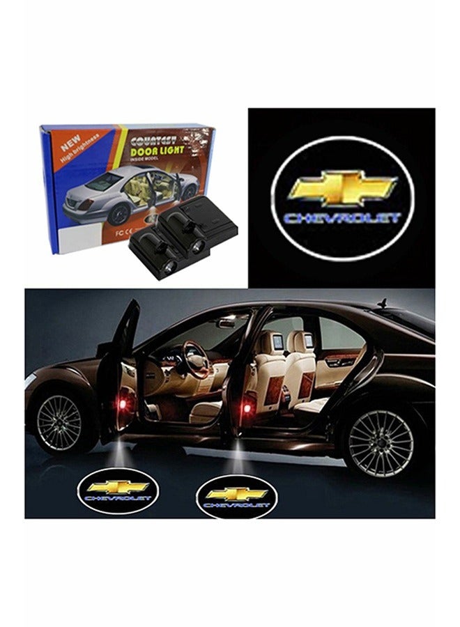 General 2-Piece LED Car Door Chevrolet Logo Projector Shadow Light Set  - Image 1