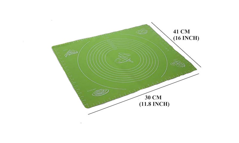 VALAMJI Silicone Baking Mat Chapati Aatta Kneading Mat NonStick Fondant Rolling Mat Stretchable for Kitchen Roti Chapati Cake Multicolor 2 PCS - Image 5