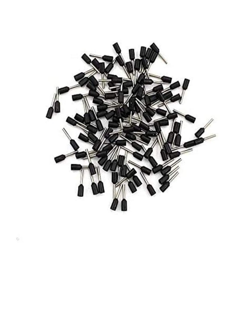 Insulated Ferrules Terminal Block Cord End Wire Tubular Connector, Electrical Crimp Cable Lugs, Terminal Cable Crimp Cable Sleeve for Wire Connection (Pack of 100) (10mm - E1012, Grey) - Image 2