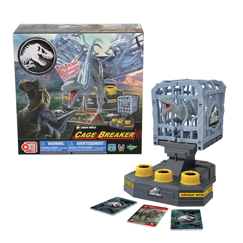 EPOCH Games Jurassic World Cage Breaker ActionPacked Tabletop Dinosaur Game for Ages 5 - Image 3