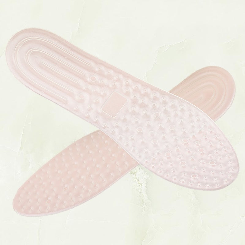 1 Pair of Shoe Insole TPU Inflatable Insoles Absorbing Breathable Foot Pad for Travel Outdoor White - Image 4