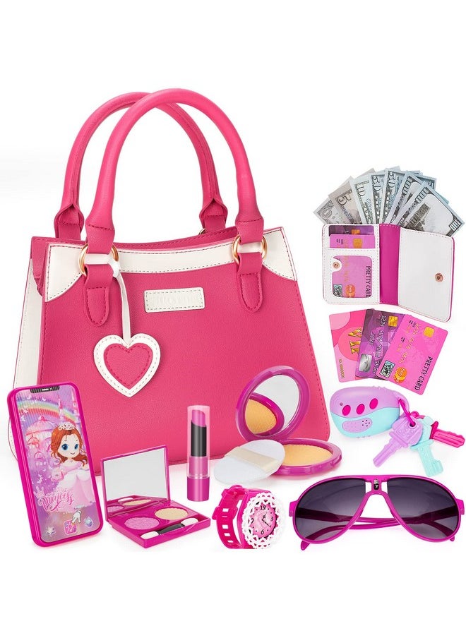 Officygnet Officygnet Play Purse for Little Girls, Princess Pretend Play Girls Toys for 3 4 5 6 7 8 Year Old, Toddler Purse with Accessories, Kids Toy Purse Birthday for Girls Ages 3-5 4-5 6-8  - Image 1