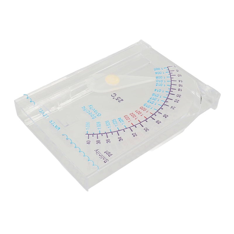 FILFEEL Aquarium Hydrometer Transparent Plastic Seawater Salinity Tester Accurate Easy Read Stable Base - Image 2