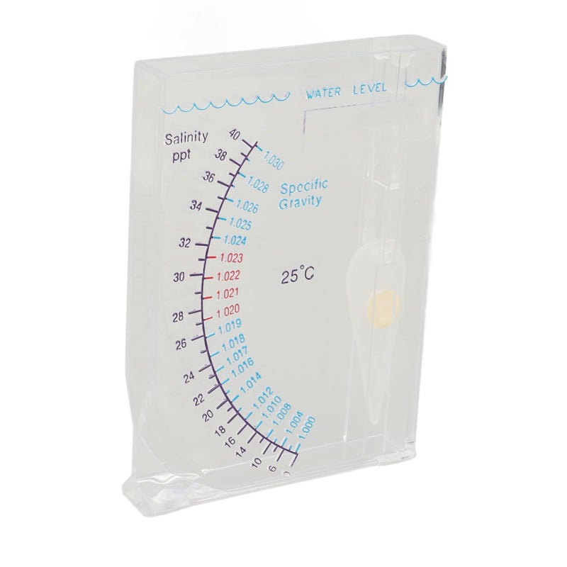 FILFEEL Aquarium Hydrometer Transparent Plastic Seawater Salinity Tester Accurate Easy Read Stable Base - Image 5