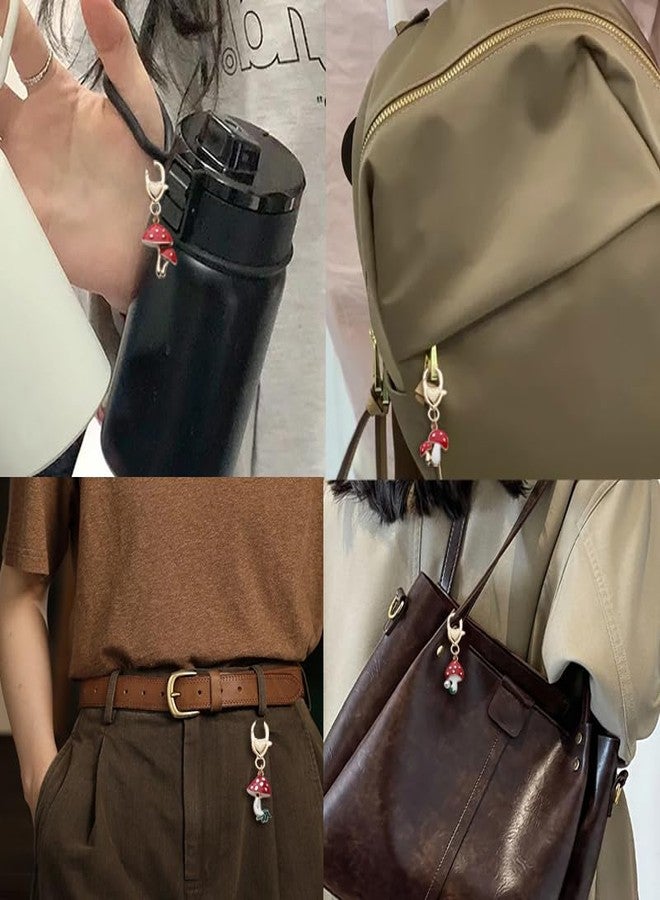 Yreamont Mushroom Keychain Charm for Purse Keychain Accessories Aesthetic Charms for Backpack Decorations for Gilrs Mushroom Lover Birthday Christmas Gifts for Women Friends Bag Charms for Handbags 4PCS - Image 3
