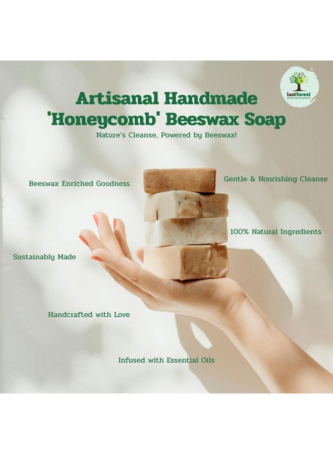 Last Forest Beeswax Soap (100gm), Herbal Bathing Soap for Glowing Skin, Handcrafted, Handmade, 100% Ingredients, Moisturizing, Beeswax, Bathing Soap for Men & Women (Rose) - Image 4
