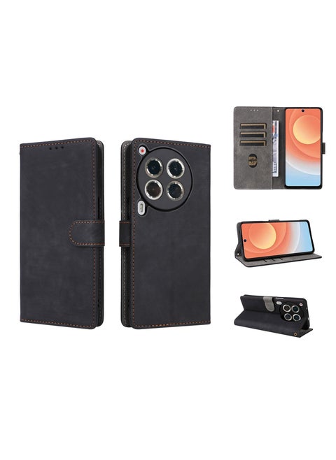 Phone Case for Tecno Camon 30 Premier 5G with RFID Security Protection Flip PU Leather Wallet Case with Card Holder Shockproof Protective Cover