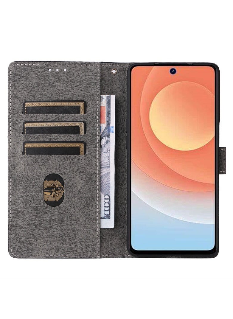 Phone Case for Tecno Camon 30 Premier 5G with RFID Security Protection Flip PU Leather Wallet Case with Card Holder Shockproof Protective Cover