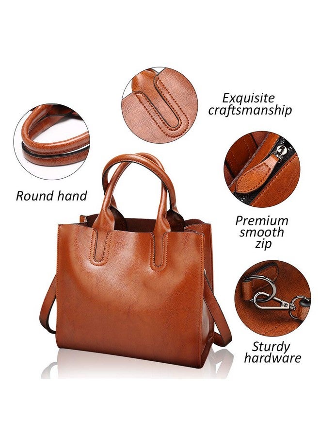 Pahajim Women Handbags and Leather Purses Top Handle Satchel Bags Tote Bags Tote Purses for Women - Image 4