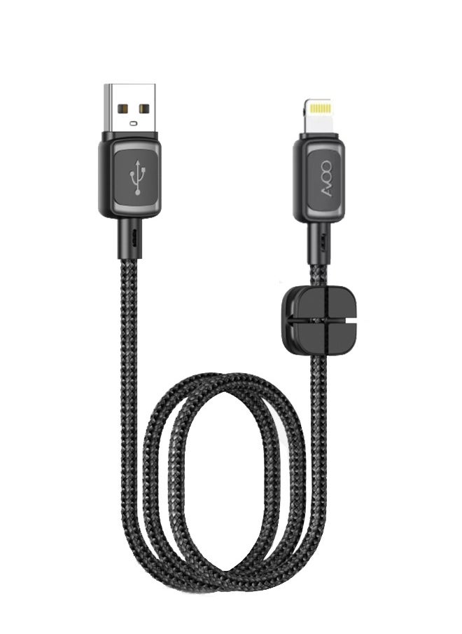 AVOO - iPhone charging cable USB to Lightning connector, 1 meter long, for perfect compatibility with all iPhone models from iPhone 7 to iPhone 14 Pro Max. - Image 1